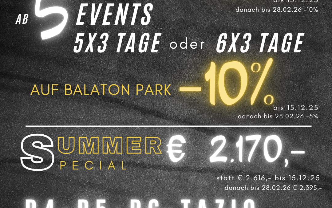 Jahreskarte Individuell 2026 / Summer Special